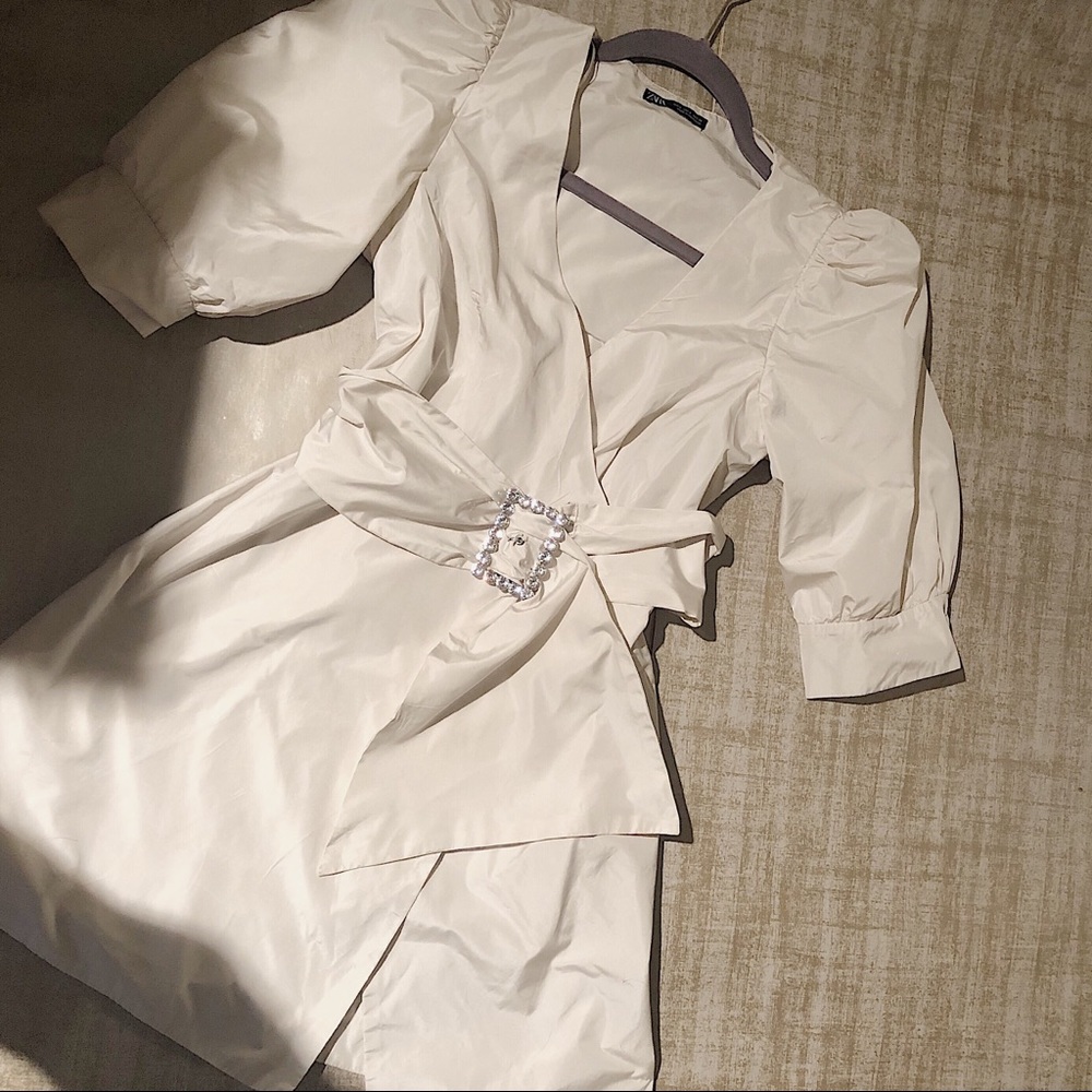 Zara elegant shirt dress.